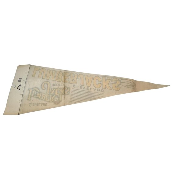 IHL Cleveland Lumberjacks Vintage 90's Pennant Sticker Button Lot Wincraft NWT - Picture 2 of 7